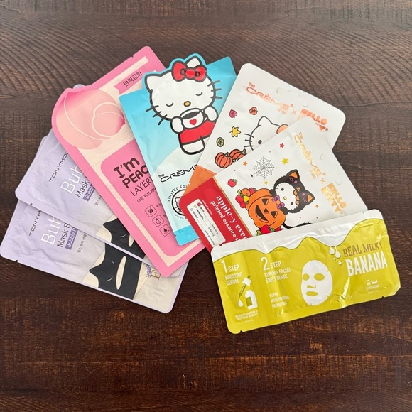 7 New Korean Face Masks Bundle - Picture 1 of 9